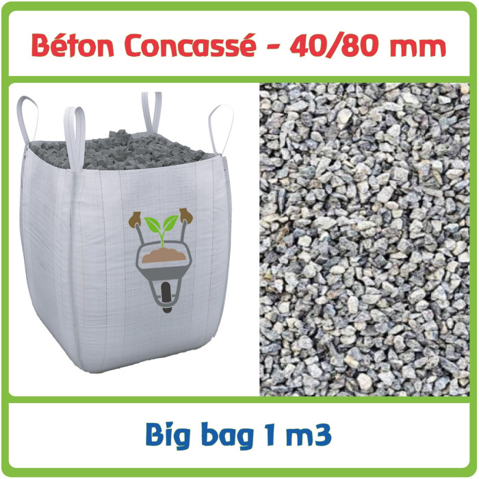 Bigbag Béton Concassé 40/80 mm