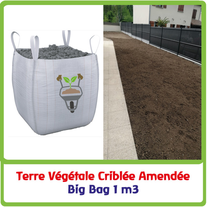 BigBag Terre Végétale Criblée Amendée - 1 m3