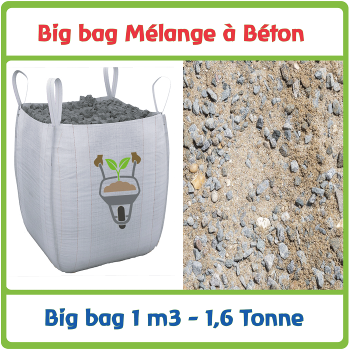 Sable pour béton en big bag