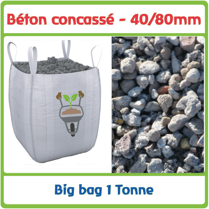 Bigbag Béton Concassé 40/80 mm