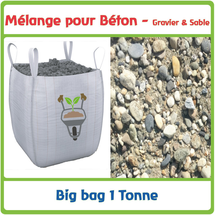 Sable pour béton en big bag