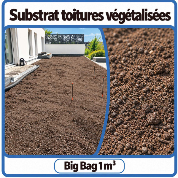 Substrat toitures végétalisées